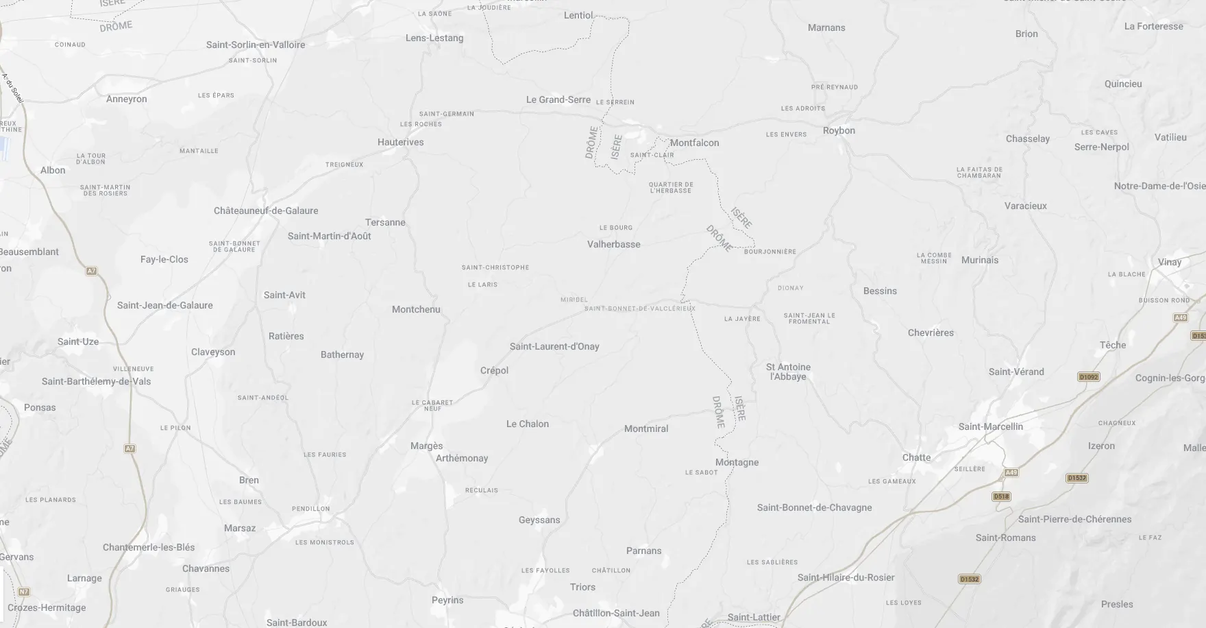 Carte de situation des agences Guimbaud dans la Drôme
